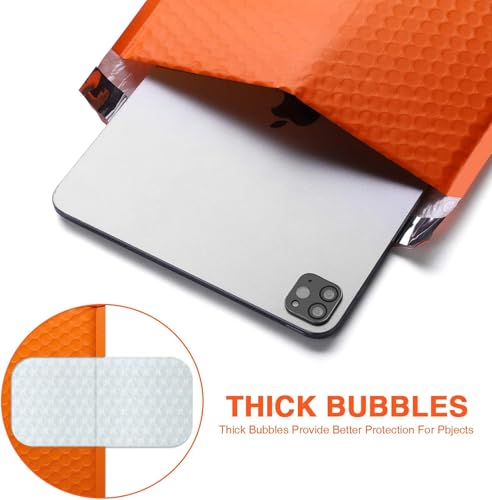 Image of Fuxury Bubble Mailer 6x10 inch 600 Pack Bubble Mailers Usable Size 6x9 inch Shipping Padded Envelopes Self Seal Mailing Envelopes Bubble Padded for Mailing,Packaging, Small Business,Boutique,Bulk #0, Orange