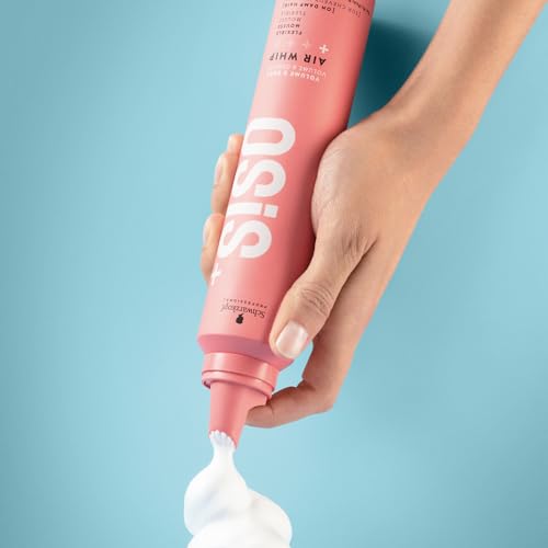 Schwarzkopf Espuma profesional OSiS Air Whip para cabello liso, ondulado, rizado, protección contra el calor, fórmula de cuidado y fortalecimiento, hidratante, fijación ligera, 200 ml - imagen 5