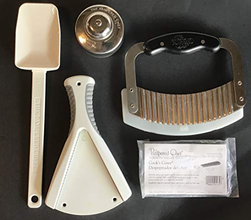 crinkle cutter pampered chef - Pampered Chef Crinkle Cutter Garnisher Chopper Slicer Knife with Protective Sleeve