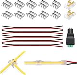 MALIIGAZA COB LED Verbinder Set 8 mm PCB 4-in-1 Schnellverbinder