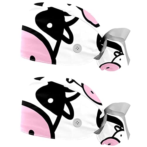 Chapeaux de travail vache respirants pour professionnels | Lot de 2 casquettes de protection