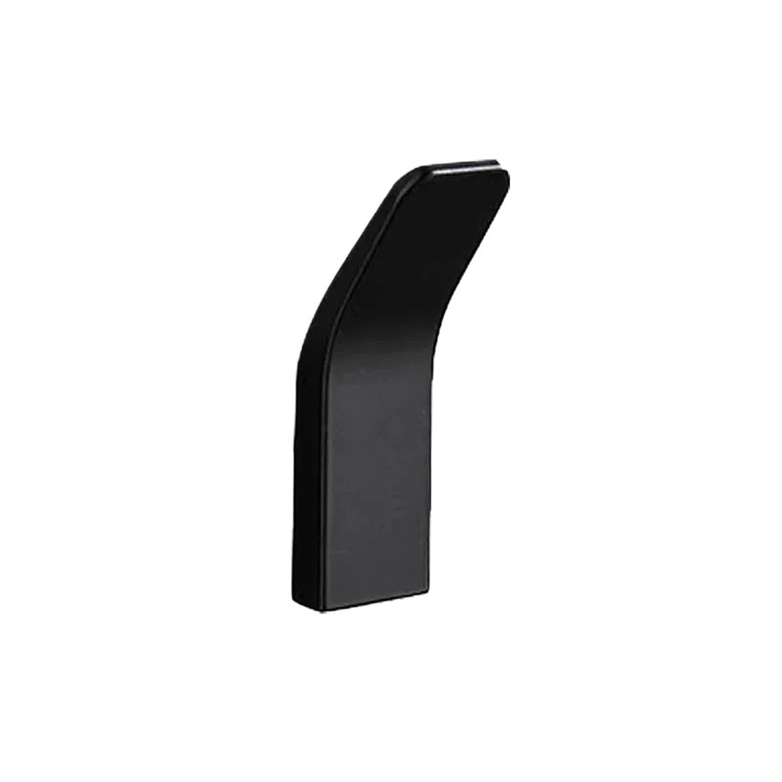MKYYIOED Adhesive Hooks No Drilling Black White Towel Hooks for Bathroom Robe Clothes Coat Hook Door Keys Bag Hanger Livingroom Kitchen Accessories(Black-1pcs)