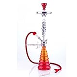  Aladin Shisha Origins New York 87 cm Wasserpfeife 1-Schlauch - rot-orange