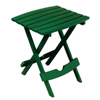 Alternative view of Adams Manufacturing 8500-16-3700 Plastic Quik-Fold® Side Table, Hunter Green