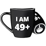 50th Birthday Gifts for Men, Women - Funny Turning 50 Year Old Birthday Gift Ideas for Friends Husband, Wife, Mom, Dad, Uncle, Aunt, Brother, Sister, Best Friend, BFF, Coworkers - Black, 14oz