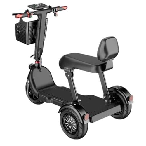 高齢者向けの電動スクーター、電動三輪車です。デジタルディスプレイ、簡単な操作、快適な背もたれ、折りたたみ式で持ち運びに便利なデザインで、家族でのお出かけ、お子様の送迎、食料品の買い物など、様々なシーンで活躍します。屋内収納可能で、安全設計も魅力ですFiozwea。 (48V-15Ah,ブラック)（Amazon）