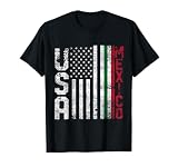 American USA Flag Mexican Flag Gift Idea Mexico T-Shirt