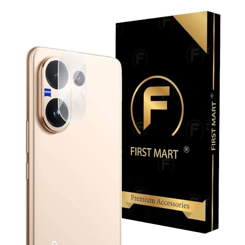 Image of FIRST MART Camera Lens for Vivo V60 / Vivo V60E | 9H Tempered Glass, Anti-Scratch, Case-Friendly, HD Clarity, Bubble-Free | Crystal Clear