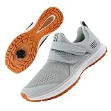 liekick Men's Cycling Shoes Compatible with 2-Bolt SPD Cleats, Comfortable Walkable Road Bike Shoes for Indoor & Outdoor Cycling Grey
