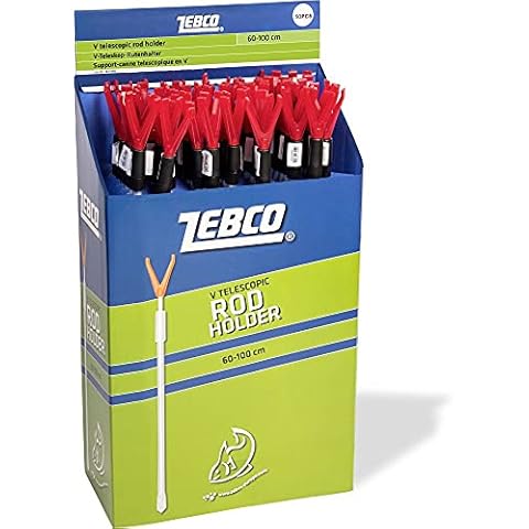 Zebco 60cm 100cm V Tele Rutenhalter Set Cover