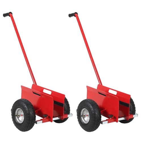 2PCS Panel Dolly, 660 Lbs Drywall Cart Dolly, Heavy Duty Panel Trolley