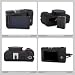 MUZIRI KINOKOO Case for Canon Powershot V1 Camera - Soft Silicone Rubber Protective Cover with Removable Lens Cover for Canon V1 Vlog Camera - Anti-Scratch Slim Fit Soft Skin Case - Black