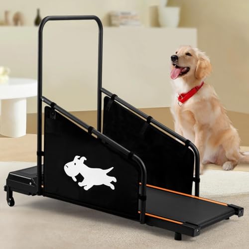 Cinta de correr para perros - Máquina para correr para mascotas con pantalla digital y control remoto, capacidad de 220 libras, adecuada para perros y gatos medianos y pequeños