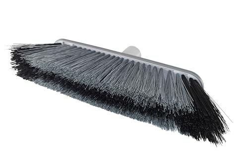 Eco Ego Kehrbesen Mit Langem Stiel Besen Mit Kombination Von Harten Und Weichen Borsten Zimmerbesen Haushaltsbesen Hygienisch Ergonomisch Mit Gummirand Grau U-Collect – Bild 3