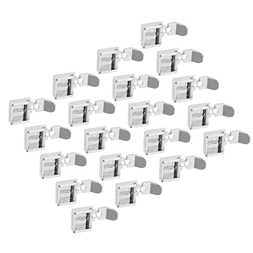 20 Pzas Pie Prensatela Cierre Invisible Acero Inoxidable miniatura 7