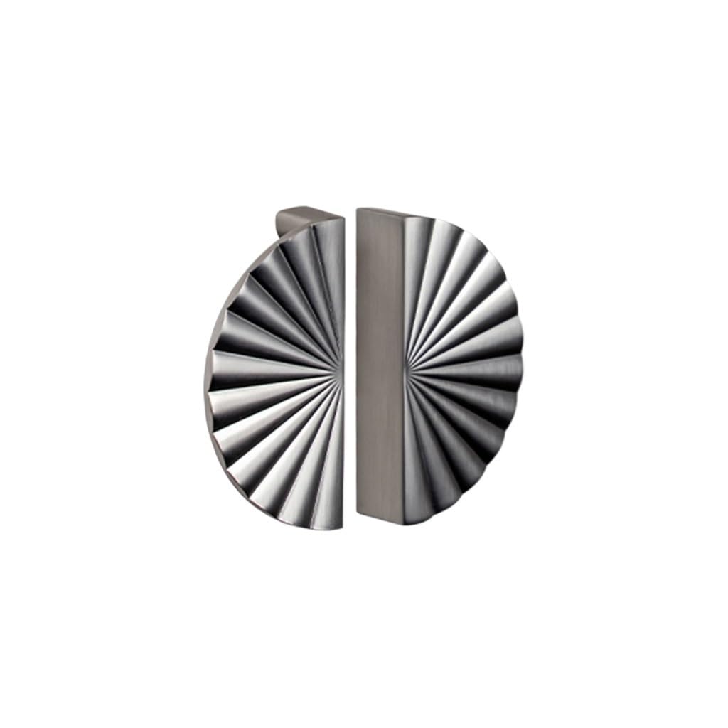 Poignée demi-cercle argentée 88mm pour porte d'armoire de cuisine