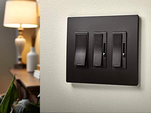 Legrand - Pass & Seymour Radiant Dimmer Switch, Single Pole Dimmer Switch To Use As Dimmer Switches For Led Lights, Dark Bronze Rocker Dimmer Light Switch, Rhcl453Pdbccv4, 1 Count #TOP5