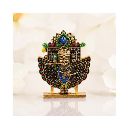 Image of VAMA Multicolor Sanwariya Seth Murti Siddh Siddh at Ujjain - Grace & Prosperity Idol | Lord Krishna Idol | Shrinathji Murti | Decorative Pooja Item for Home, Mandir & Gifting | Shrinathji Idol