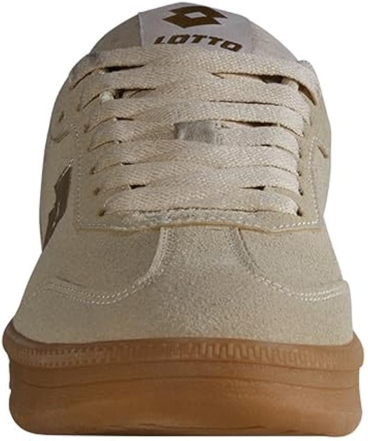 Lotto Makera Sc – Scarpe Da Ginnastica Unisex, Suola Color Miele, Design Retrò Alla Moda, Logo Di Alta Qualità - 4