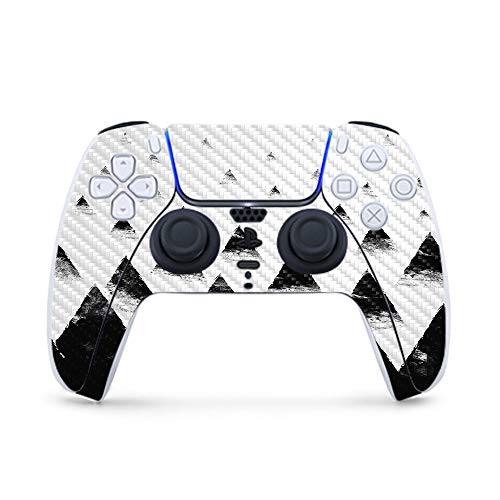 MightySkins Carbon Fiber Gaming Skin for PS5 / PlayStation 5 Controller - Black Hills | Durable Textured Carbon Fiber Finish | Easy to Apply and Change Style | Made in The USA by MIGHTY SKINS - Used condition - US$10.80