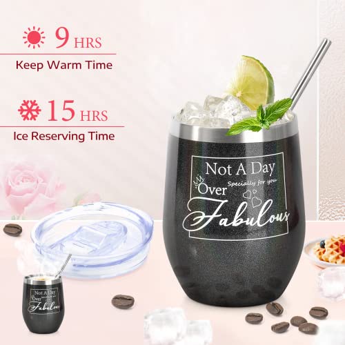 Christmas Gifts For Women - Fun Gifts Set - Thank You Gifts Ideas For Her, Friend, Bff, Mom, Wife, Daughter, Sister, Aunt, Coworker - 12Oz Black Tumbler And Jade Roller #TOP1