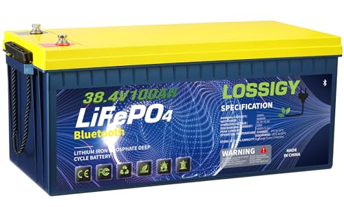 Image of LOSSIGY 36V Golf Cart Lithium Battery Conversion Kit, Built in 200A Smart BMS, Peak Current 1000A(3-5s), Perfect for Passenger Car, Trolling Motor