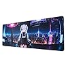 Anime Mouse Pad,Large Mouse Pad, Soft Rubber Base, Non-Slip Surface,31.5x11.8x0.12inch Long Computer Keyboard Mouse Mat,Office Desk Mat,Gaming Mousepad. (Cybergirl)
