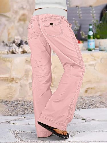 Image of Flamingals Straight Leg Drawstring Pants for Women
