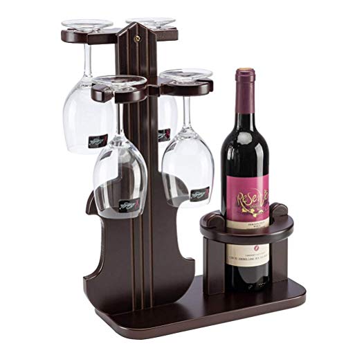 Soporte para botellas de vino de mesa de madera