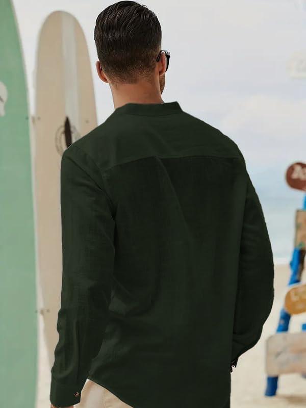 Image of BE ACTIVE Men Short Kurta Green Color (S-RF0029)
