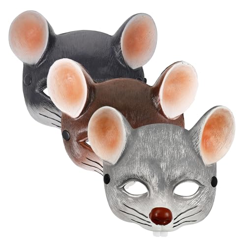 Masques de rat 3D mousse PU adulte pour fête costumée et soirée à thème
