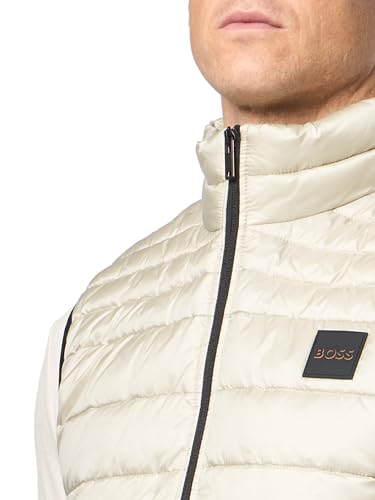 Image of BOSS Men's Lightweight Nylon Patch Logo Puffer Vest