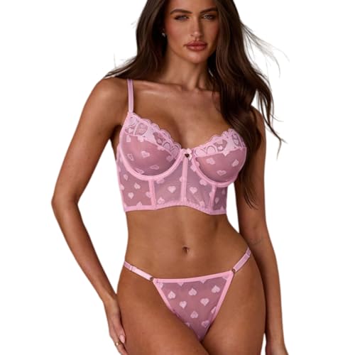 Lingerie sexy ensemble deux pièces en dentelle fine pour pimenter vos soirées romantiques en couple