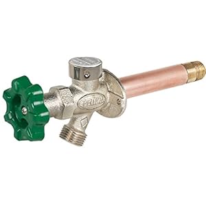 Prier P-164D12 Quarter-Turn Frost Free Anti-Siphon Outdoor Hydrant, 12-Inch, Satin Nickel Plated