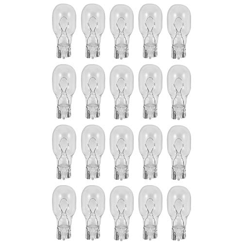 ETOPLIGHTING 20 pcs of 12 Volts 7W 7 Watt T5 Replacement Wedge Bulb, Long Life, 20XT5-12V-7W