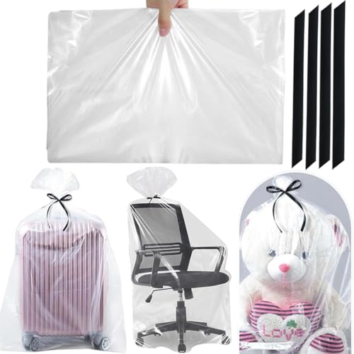 Contenuto della confezione: 4 sacchetti di plastica grandi e 4 cinghie resistenti. Dimensioni enormi: 100 x 152 cm.