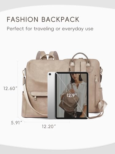 CLUCI Backpack Purse for Women Bundles with Small Quilted Wallet for Women4