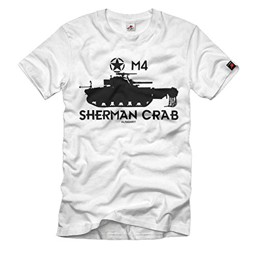 Camiseta Sherman Crab Tank Destroyer blanco un regalo de historia