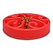 wangstar Slow Feed Dog Bowl 8 inch, Bloat Stop Dog Puzzle Bowl Maze, Dog Food Water Bowl Pet Interactive Fun Feeder Slow Bowl SkidStop Design (Red)