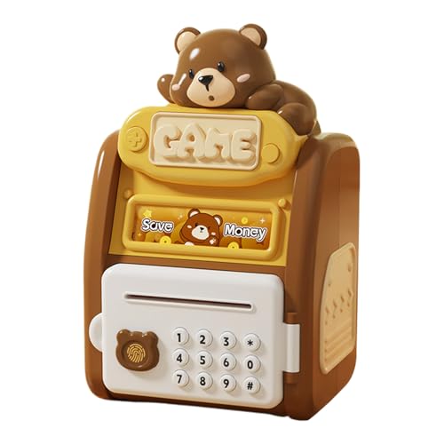 | con código secreto electrónico automático juguete,caja de ahorro de dibujos animados para plata, para adolescentes regalos de Navidad cumpleaños almacenamiento de plata