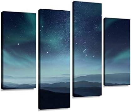 تصميم داخلي تجريدي لغرفة العرض الحديثة مع أرضية فارغة وقماش طباعة فنية جدارية صور مؤطرة رقمية تجريدية ديكور غرفة مكتب جاهز للتعليق 4 لوحات 4ps Amazon Ae المطبخ