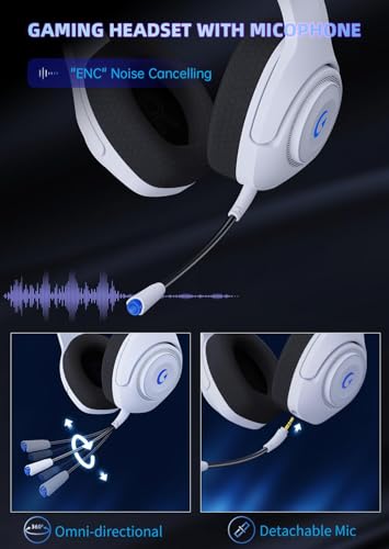 image for KAPEYDESI Wireless Gaming Headset for PS5, 2.4GHz Gaming Headphones Wi