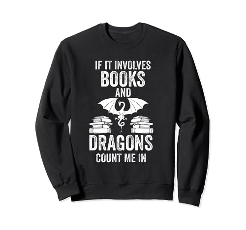 Book Dragons Reader Bookworm Writer Author Sweatshirt