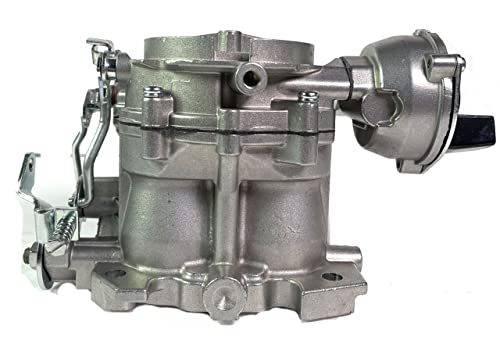 Marine Carburetor Compatible With Mercruiser 2 Barrel Carburetor Mercarb 3.0L 2.5L 4.3L 5.0L 5.7L V8 350 Engines Rochester With Jets, Long Linkage And Gaskets W/Electric Choke Replace 3310-864940A01 #TOP3