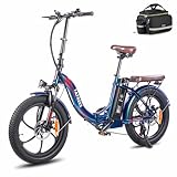 🚲【250W Brushless Motor】F20 PRO Electric bike equipped with a 250W brushless motor with a maximum torque of 40N·M combined with an intelligent controller produces a maximum speed of 25km/h. The rear drive motor offers better traction, is simpler to ha...