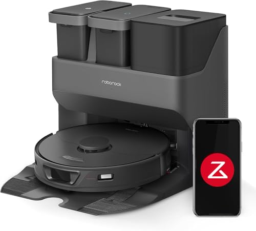 Image of roborock S7 Max Ultra Robot Vacuum Cleaner with Auto Mop Washing /AutoDust Emptying /WarmAirDrying /AutoTankRefilling /DockSelf-cleaningVacuumCleaner(5500 Pa Active Obstacle Avoidance, App /Voice Control)