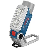 Bosch Professional 12V System linterna de obra a batería GLI 12V-330 (330 lúmenes, 0,3 kg, 2 ajustes de luminosidad, sin baterías ni cargador, en caja)
