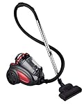 Enigma 2800W Bagless Vacuum Cleaner 4.5L Canister Lightweight Cylinder Multi Cyclonic Filtration with Turbo Head for Carpets and Hard Floors (Red)