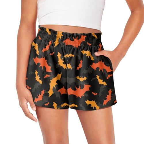 Flowy Athletic Shorts for Girls Summer Casual Loose Workout Pants