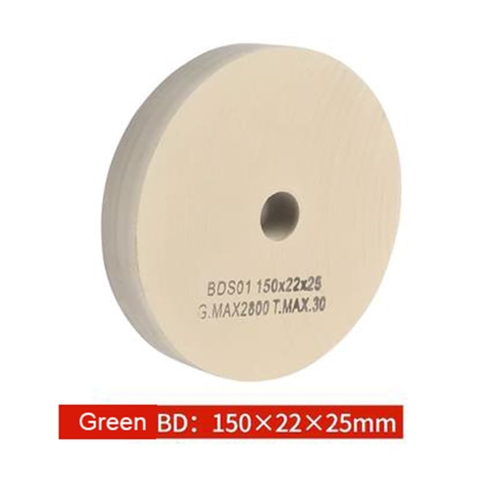150/100 * 22mm Szklana Błoto BD Polerująca Tarcza Szlifująca, Drobna Tarcza Polerska Czerwona/Zielona, ​​Specjalnie Ukształtowana Maszyna Diamentowa Tarcza Szlifująca 1 szt. (Czerwona, 150x22x20mm)(Gr